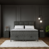 Boxspring Space vooraanzicht 8 vlaks