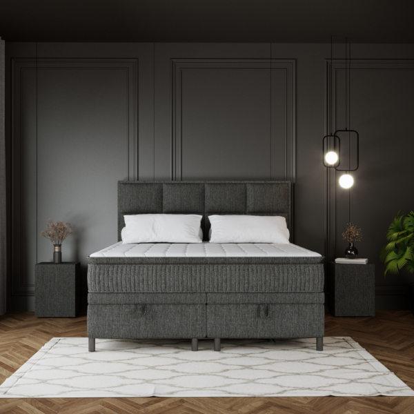 Boxspring Space vooraanzicht 8 vlaks